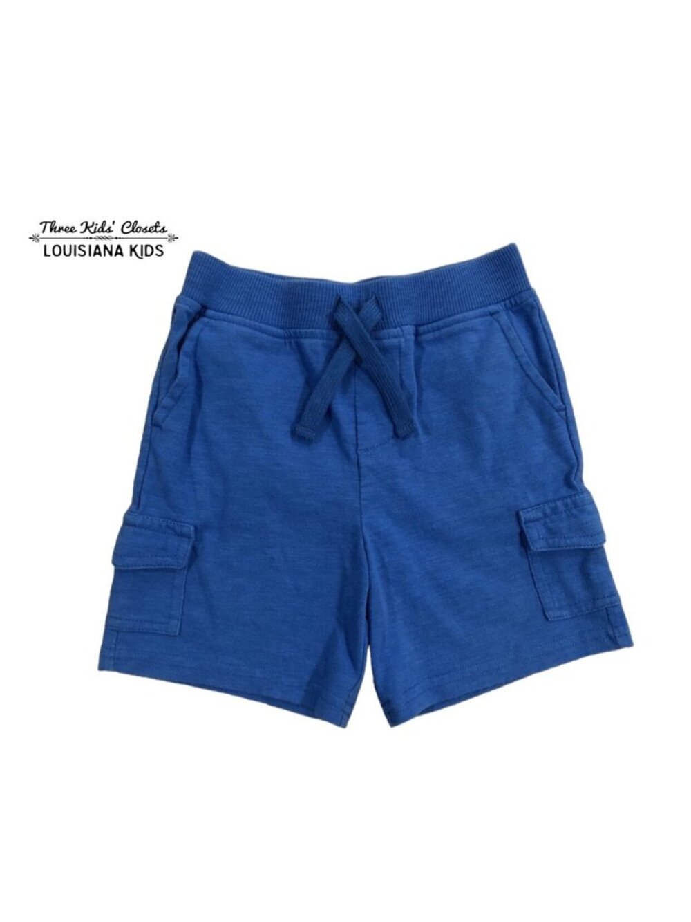 Nursery Rhyme 24m Blue Drawstring Cargo Shorts